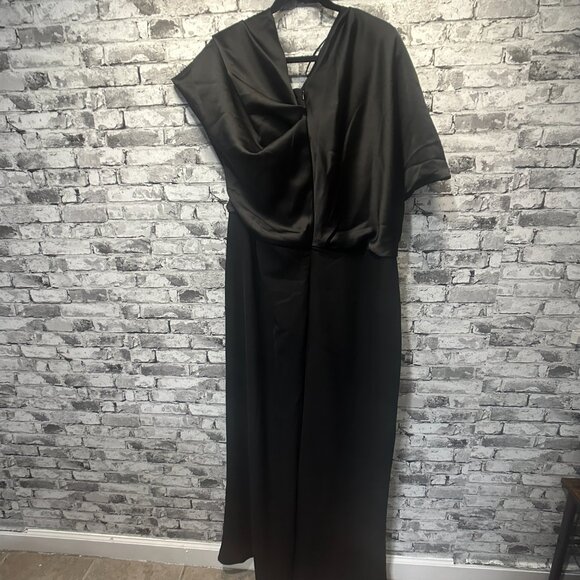 EUC Amsale The Slouch Black Elegant Jumpsuit Size 26 (Plus) - Picture 9 of 16